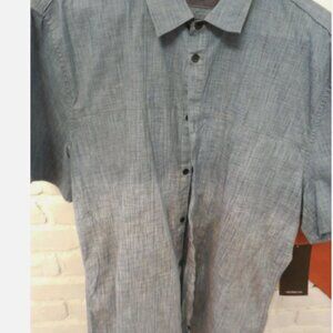Calvin Klein Jeans Men Size XL Blue Short Sleeve Shirt